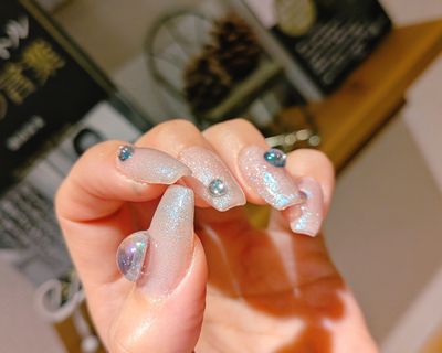 モデル Gel-x チップ  バレリーナ限定 10本長さ出し＋ワンカラー