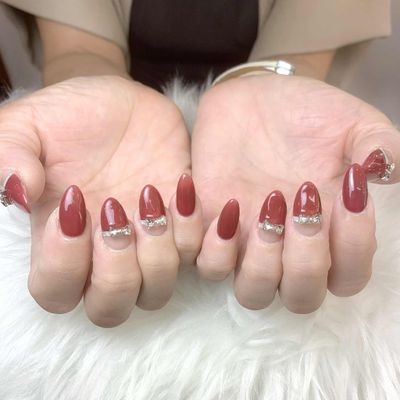 【チップ長さ出し】 アート6本＋パーツ（数少なめ）　￥10,800⇒¥9,580