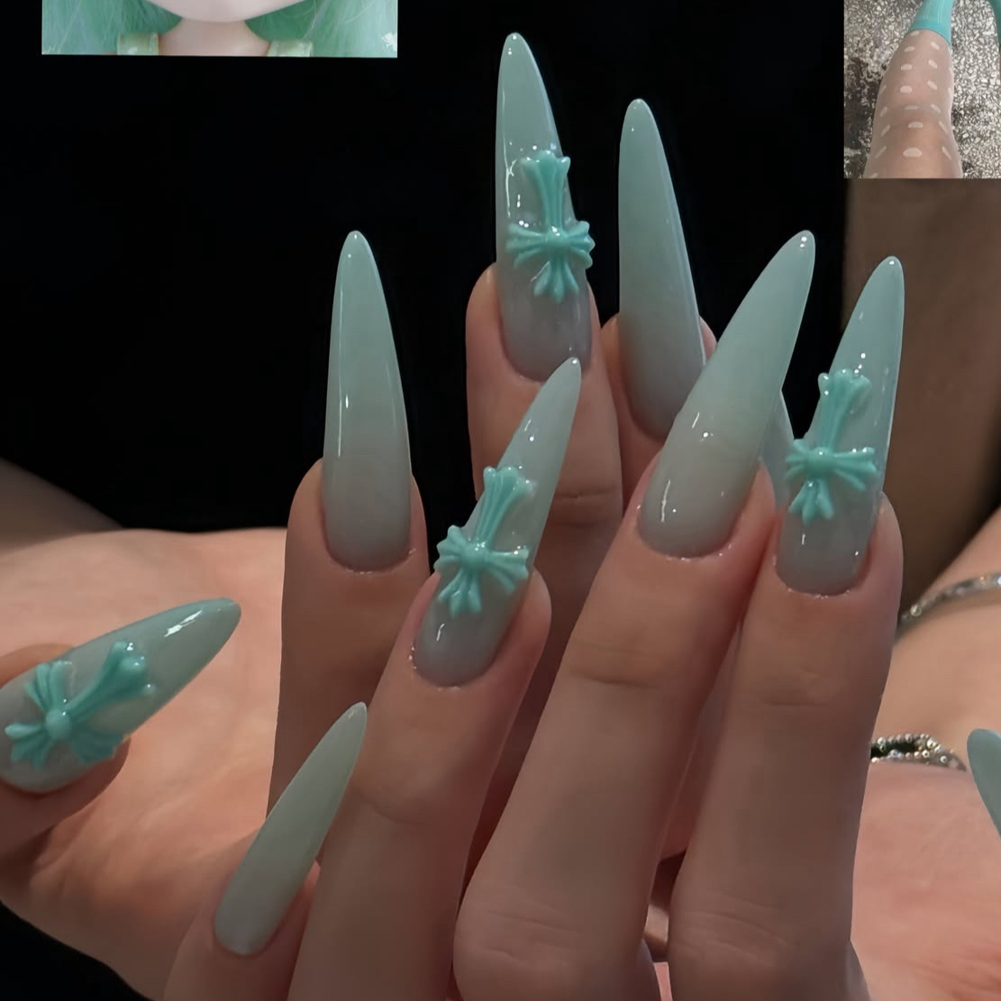 Babieblue_RibonNail