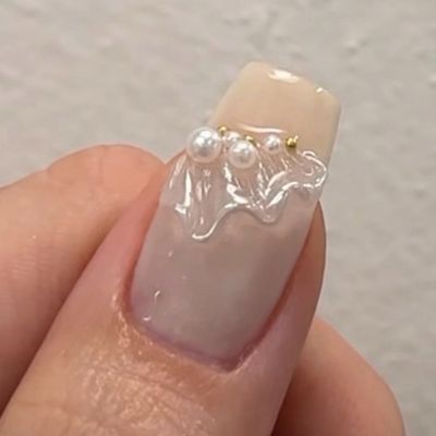 パーツ2つ無料✨️フリルリボン🎀ネイル🪽‪