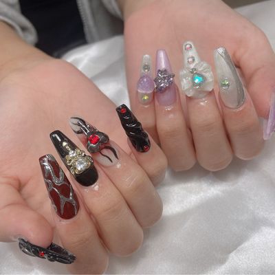チップ長さ出し　デザイン10本コース　12500円