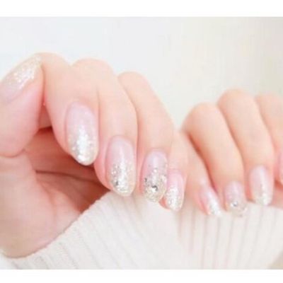 爪先キラキラ★】ラメグラデーションネイル★