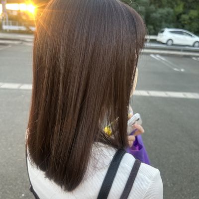 透明感艶カラー+2stepトリートメント