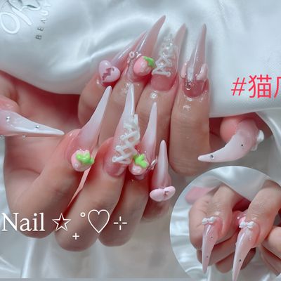 【長さ出し】個性派・猫爪ネイル・龍爪ネイル