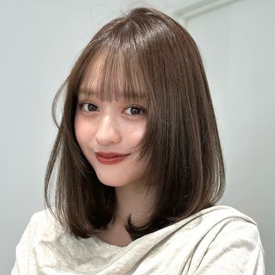 前髪・顔まわりカット＋透明感ケアカラー
