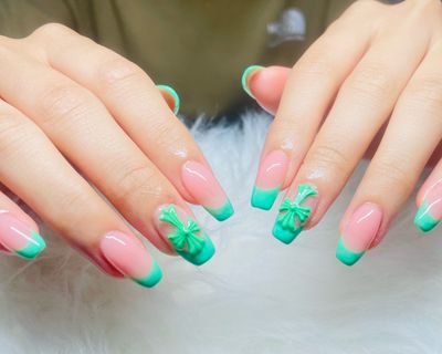 チップ長さ出し＋フレンチネイル ✨