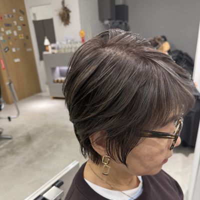 【デザインプラン】ケアブリーチ+3Dハイライト+カット+システムTr18.150