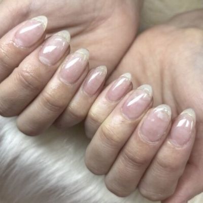 【ハンド】クリアネイル☆爪育☆就活にも☆ケア込み