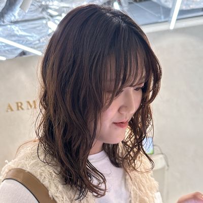 パーマ＋カット＋髪質改善トリートメント
