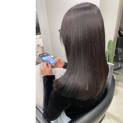 🐐GOAT_茅ヶ崎🐐低アルカリ縮毛矯正+カット+システムTr18,700→
