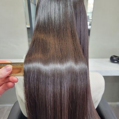 【最高級髪質改善】骨格補正カット＋うる艶カラー＋髪質改善ストレートパーマ