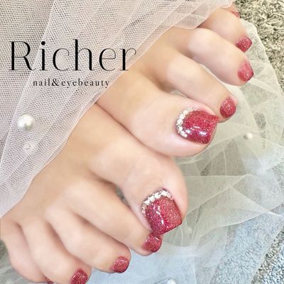 【FOOT】シンプルアートコース
（親指アート＋ワンカラー）
