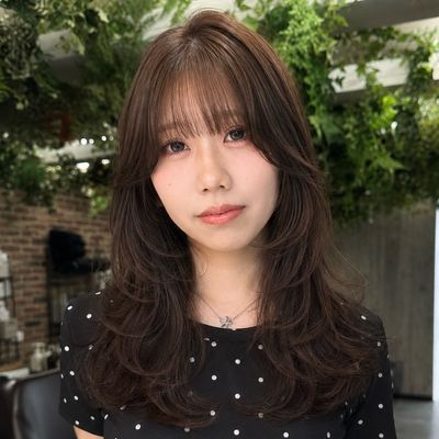 小顔レイヤーカット+炭酸クレンジングスパ🫧