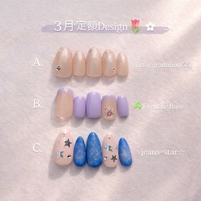 ・定額デザインネイル