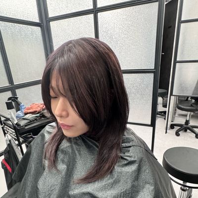 カット＋ケアワンカラー＋髪質改善レブリトリートメント