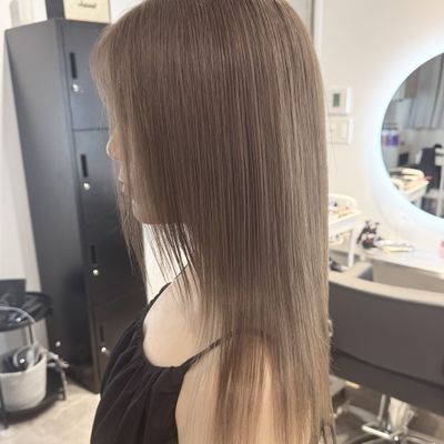 ケアカラー＋クイックトリートメント¥8000