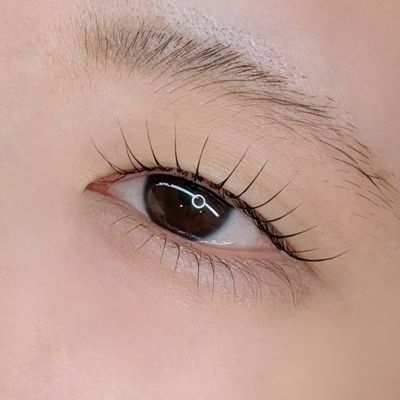 まつ毛パーマ 上下