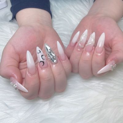 長さだし、6本アート(ストーン、パーツ付け放題)