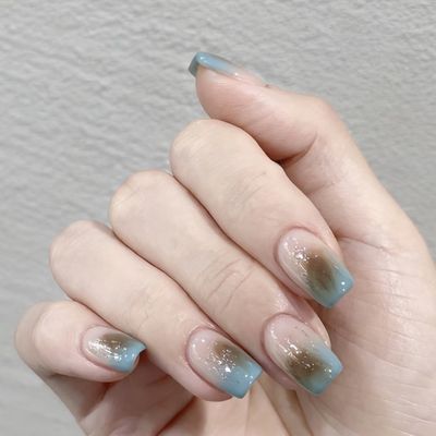 ニュアンス塗りかけネイル