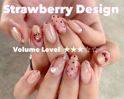ハンド【インスタで人気！いちごデザイン】当店オリジナルデザイン