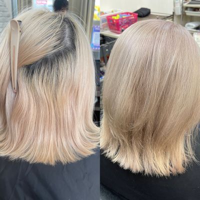 retouch☆  ブリーチリタッチ3cm以内+オンカラー+トリートメント