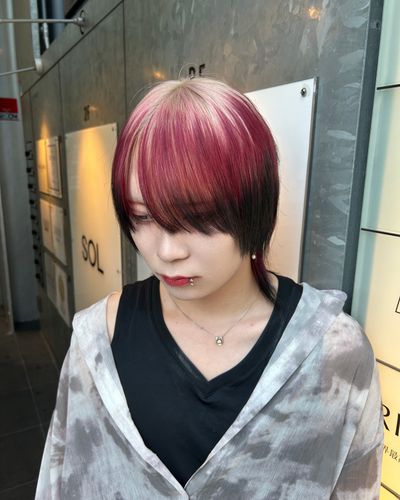 【個性派必見👀】ケアブリーチ+デザインカラー