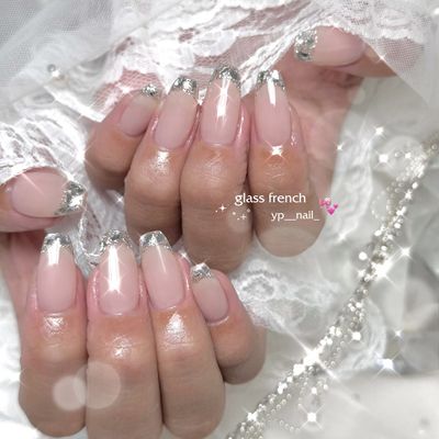 【 ガラスフレンチ 】
ゴールド、シルバーお選び頂けます💎
