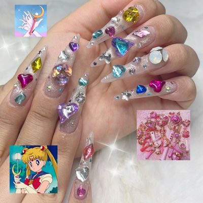 GEL X長さ出し10本＋付け放題フルアート🌙