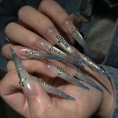 💎チップスカルプ✨コデコデ♡スッパロングデザイン✨