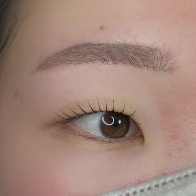 ラッシュリフト＋アイブロウwax