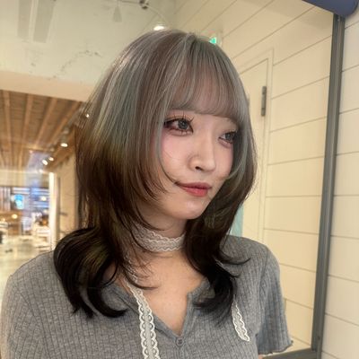 韓国🇰🇷レイヤーハッシュカット💎結べる！
