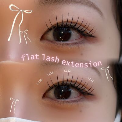 【逆まつ毛さんにオススメ🙌🏻💕】Lカールフラットラッシュ120本　¥5400