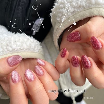 大人気💓マグネットネイルorフラッシュネイル