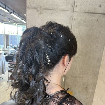 金箔or銀箔付きヘアセット✨