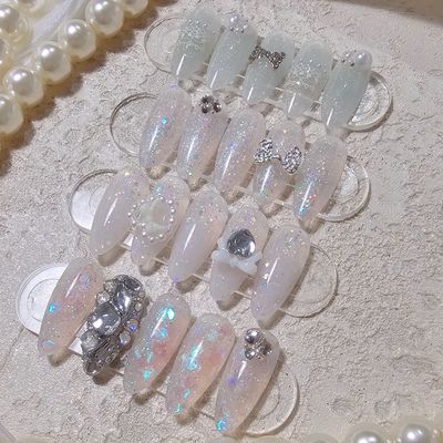 スカルプ💎長さだし10本＋４本アートつき