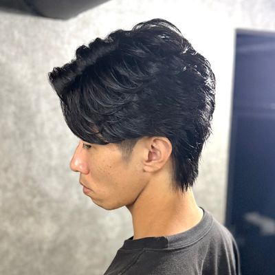 【人気No.1✨️】【9月限定、当日◎】メンズカット+フェザーパーマ