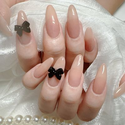 【チップ長さだし】💕ワンカラー＆ラメグラ➕大きいパーツ2個120分¥9980