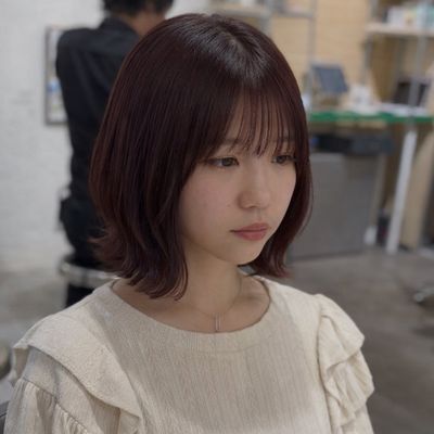 【YUSUKE限定】前髪縮毛矯正＋似合わせカット＋髪質改善カラー￥15000