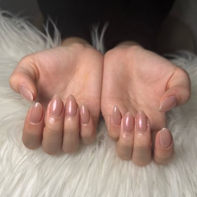 ミラーネイルワンカラー🎀💅