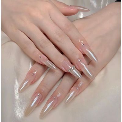 [チップ10本長さ出し] グラデション、パーツ2個
