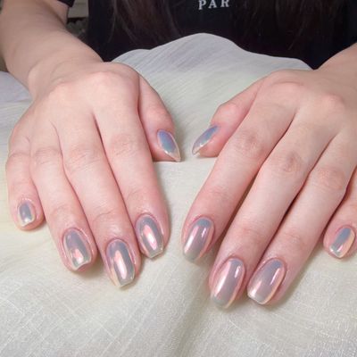 ミラーネイル💅 ベース色あり