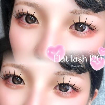 【大人気❤️‍🔥】L or LDカール🎀 フラットラッシュ 120本💛
