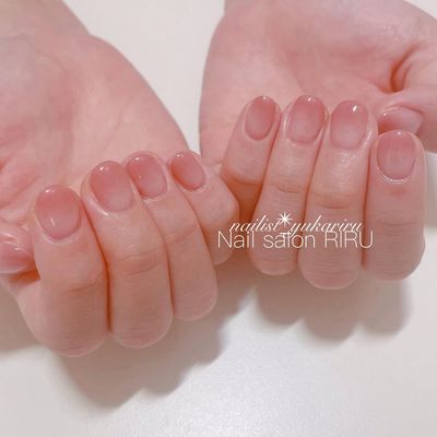 【美フォルムで差を♪】カラーグラデーション★甘皮ケア付