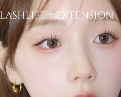 人気No.1🩷エクステパーマ100本🩷デザイン相談可◎自まつ毛からしっかりUP✨
