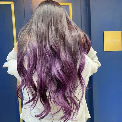 〔外国人風⭐️コース〕カット💇‍♀️＆グラデーションカラー🌈&ベースカラー＆コテ巻き🌟
