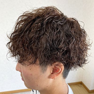 メンズカット＋カラー＋パーマ