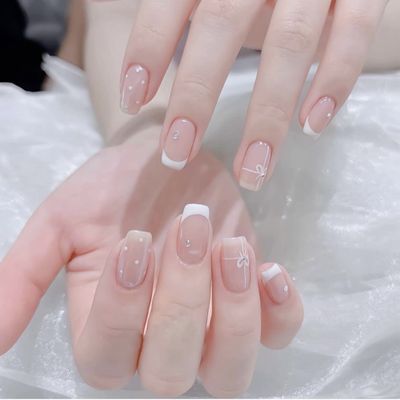 フレンチ+ワンカラー🎀 ベースパラジェル使います