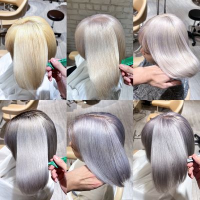 極上のホワイトカラー(トリプルカラー)ケアブリーチ使用