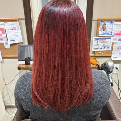 艶カラー＋シャンプー・ブロー／サラツヤ美髪へ