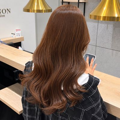 🤍ブリーチなし透明感カラー🤍カット＋ブリーチなしダブルカラー＋トリート